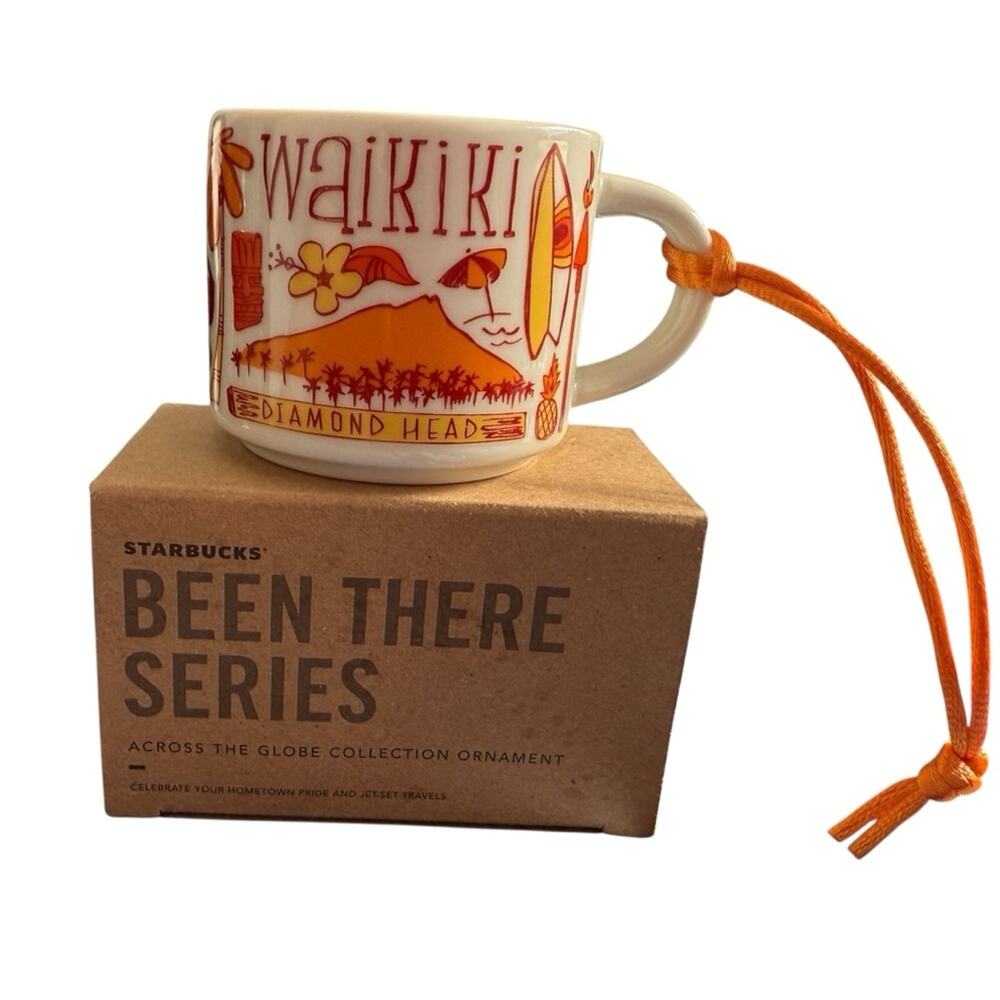 Starbucks Been There Series Waikiki Hawaii Espresso Cup  or Ornament– New in Box